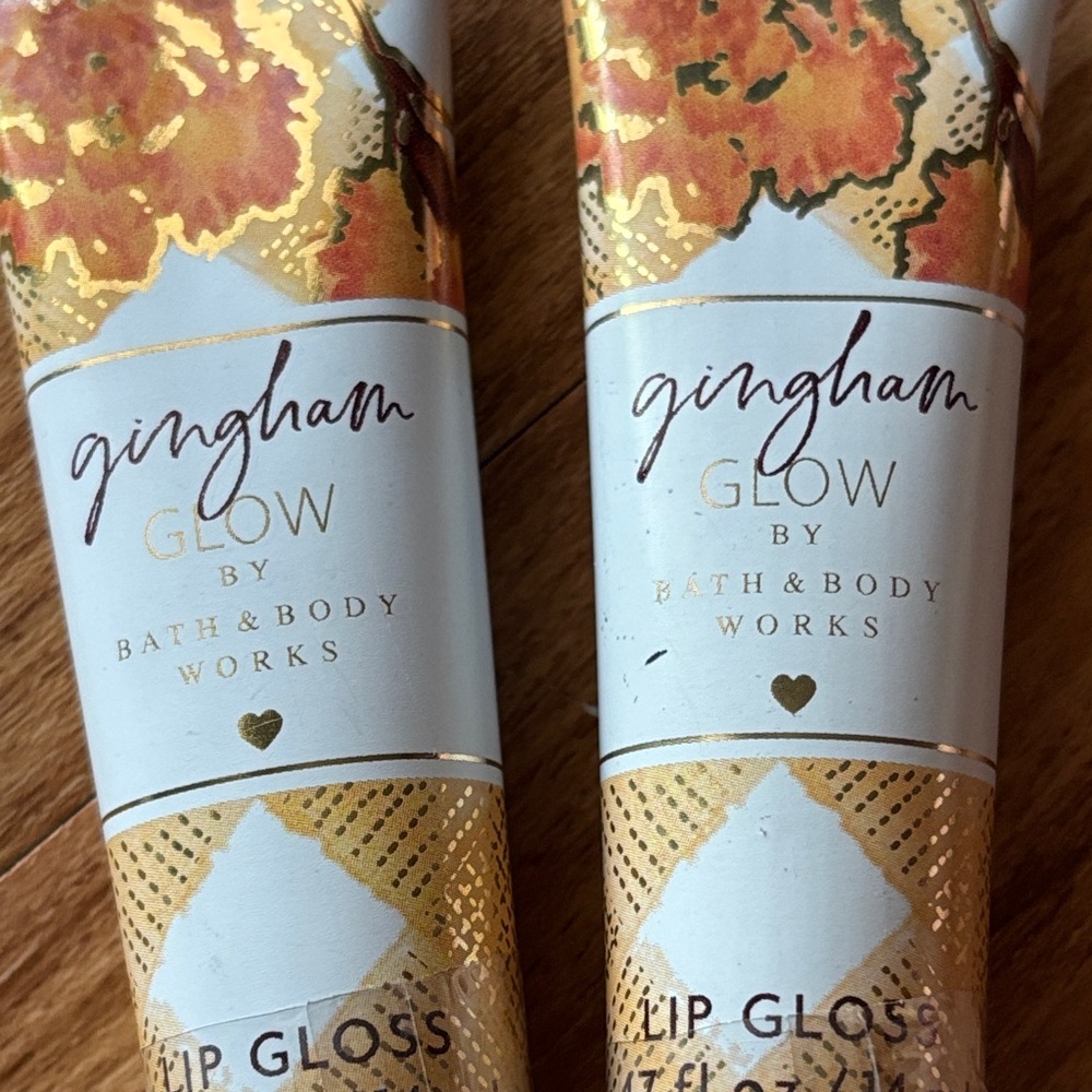 Bath & Body Works Gingham Glow Lip Gloss Set of 2 (NWT) - Picture 2 of 4